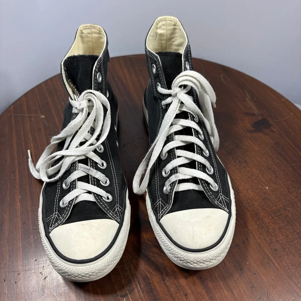 Converse Chuck Taylor All Star Canvas Sneaker M8 W10 Black High Top Casual M9160 - Picture 3 of 11